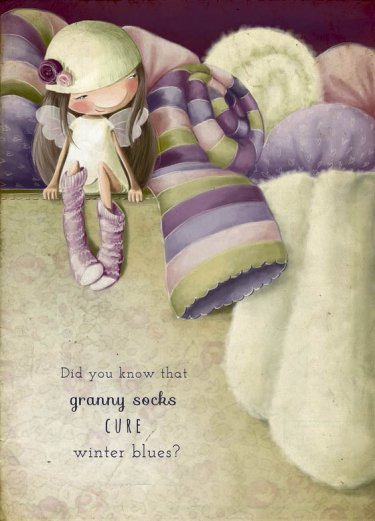 Открытка Cardsi - Фея шерстяных носков (Woolen socks fairy) №2156